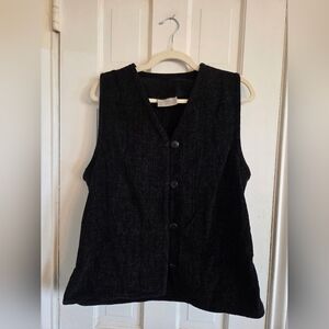 Weave Of The Irish Black Button-Up Vest